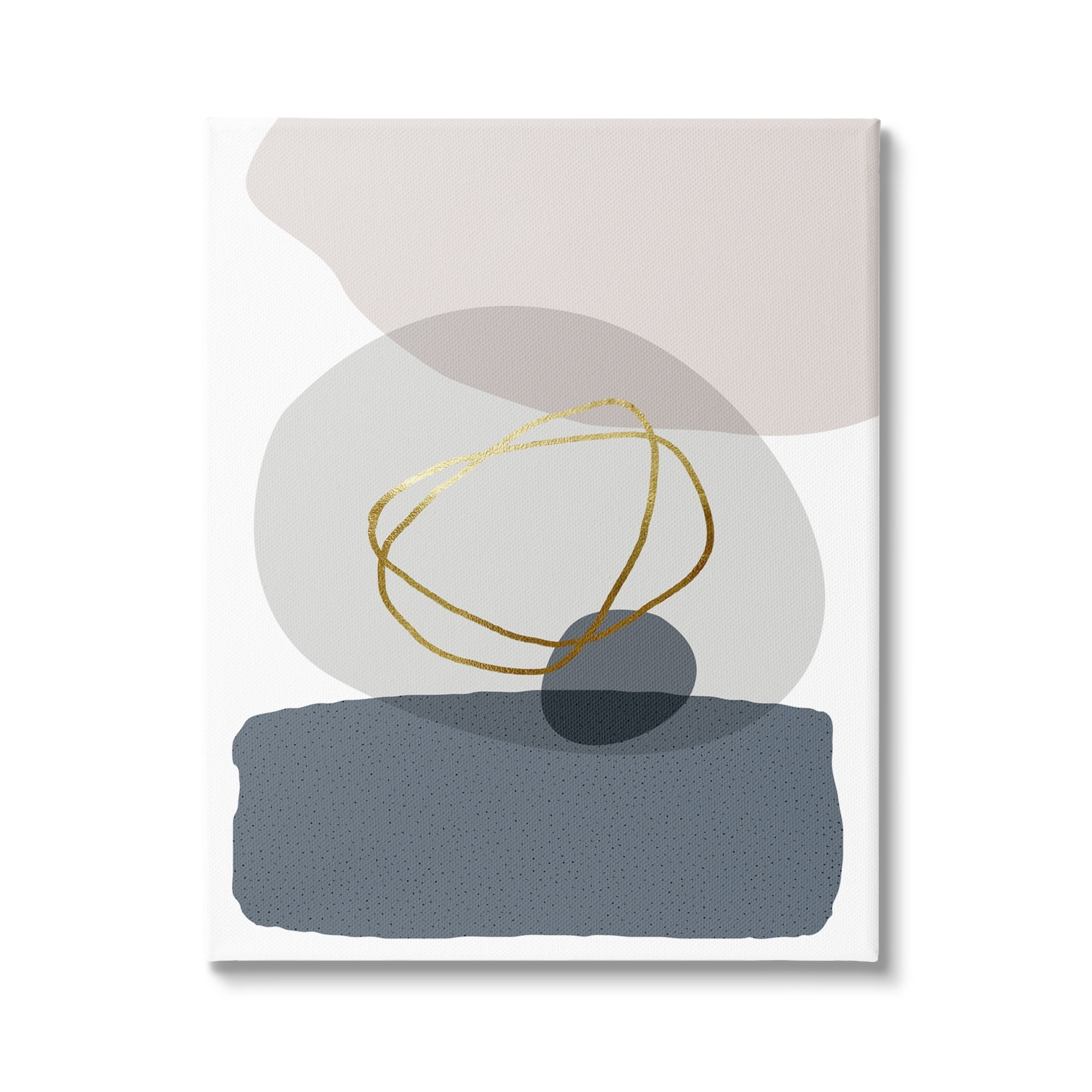 Stupell Industries Modern Contemporary Abstract Rock Shapes Glam Detail, 36 x 48, Design by Urban Epiphany