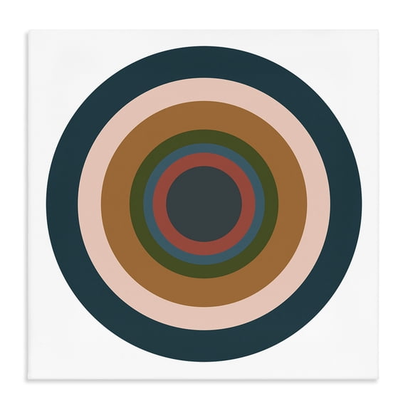Stupell Industries Modern Contemporary Muted Circles Canvas Art, 17 x 17, by Jim Schlotzhauer