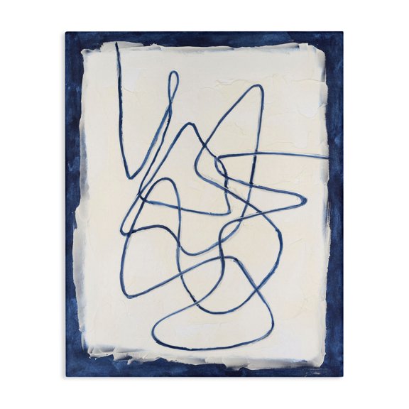 Stupell Industries Modern Continuous Line Doodle Canvas Art, 30 x 40, by Michael Willett