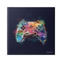 Stupell Industries Modern Controller Splash Beauty & Fashion Painting Gallery Wrapped Canvas Print Wall Art, 17 x 17