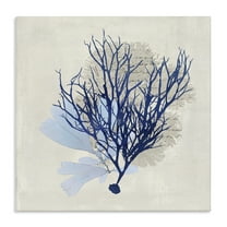 Stupell Industries Modern Coral Branch Nautical & Beach Painting Wrapped Canvas Art Print Wall Art, 17 x 17
