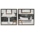 Stupell Industries Modern Country Bathroom Interior Abstract Painting