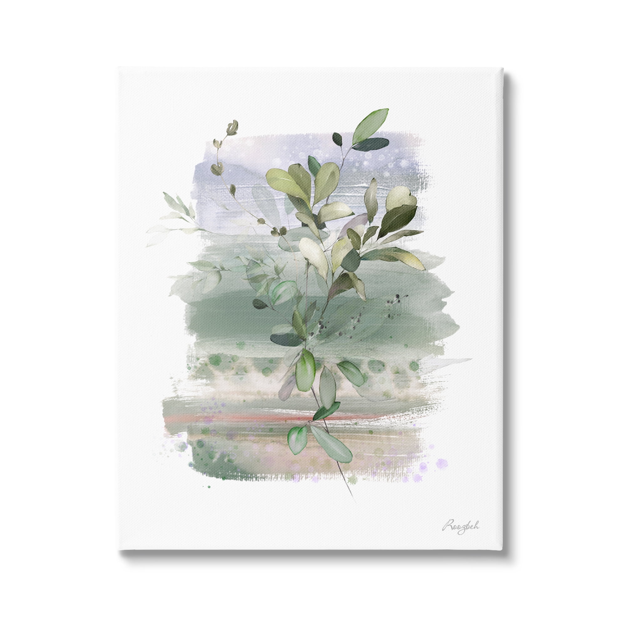 Stupell Industries Modern Country Herbs Botanical & Floral Painting Gallery Wrapped Canvas Art Print Wall Art, 36 x 48