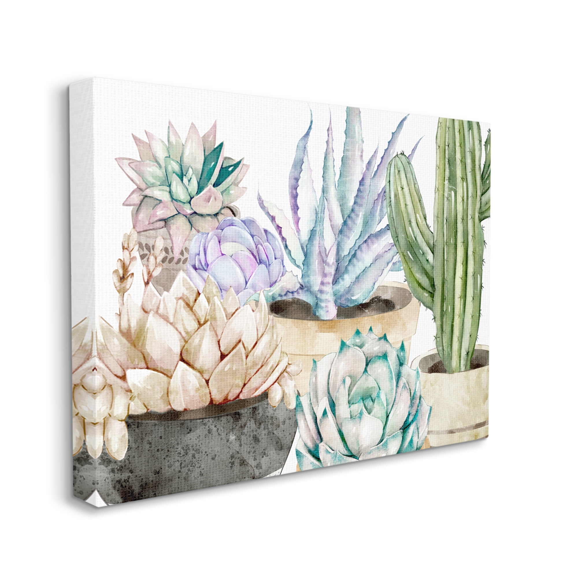 Stupell Industries Modern Country Lilac Bouquet in Abstract Milk Pitcher Botanical & Floral Painting Gallery Wrapped Canvas Print Wall Art, 16 x 20