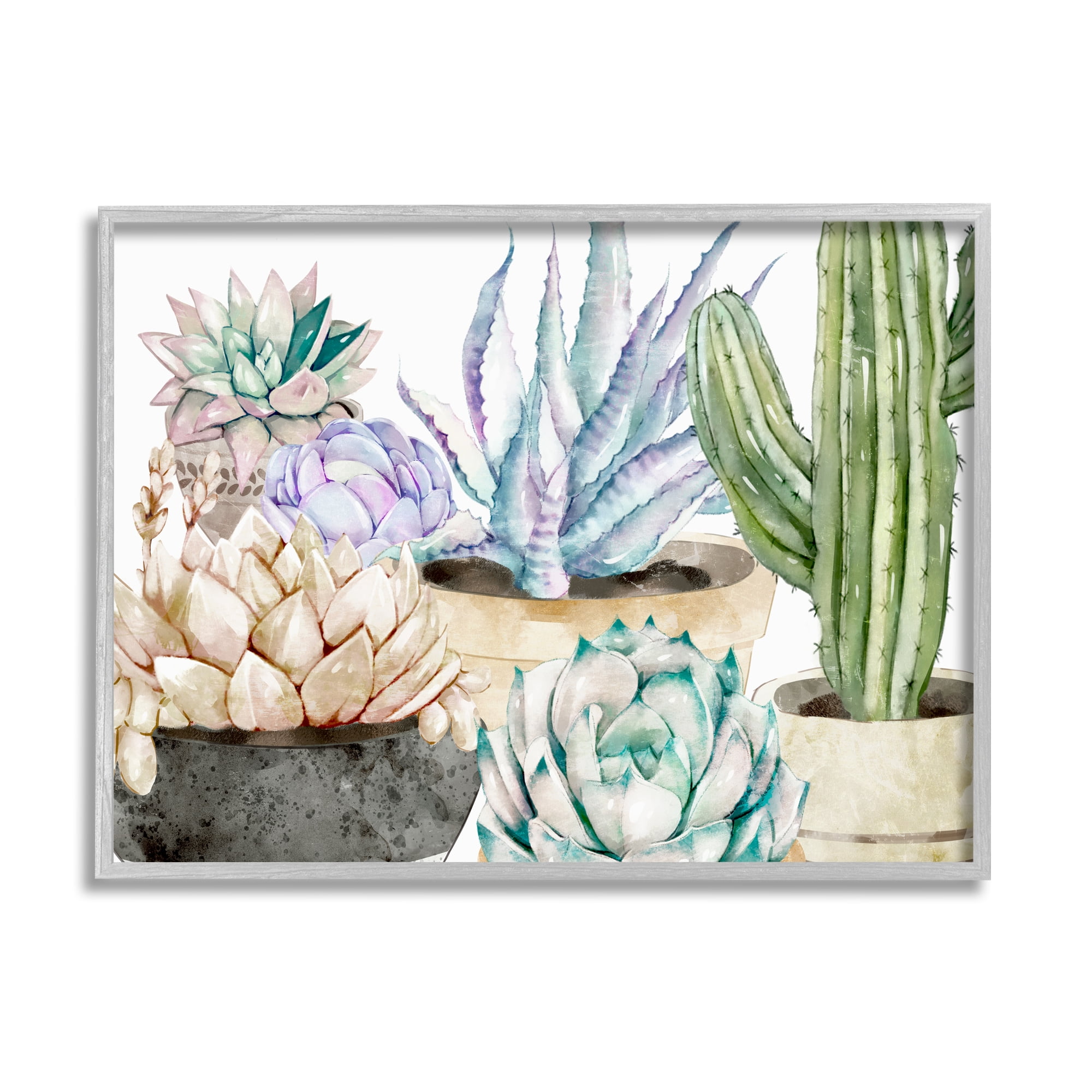 Stupell Industries Modern Country Lilac Bouquet in Abstract Milk Pitcher Botanical & Floral Painting Gray Framed Art Print Wall Art, 16 x 20