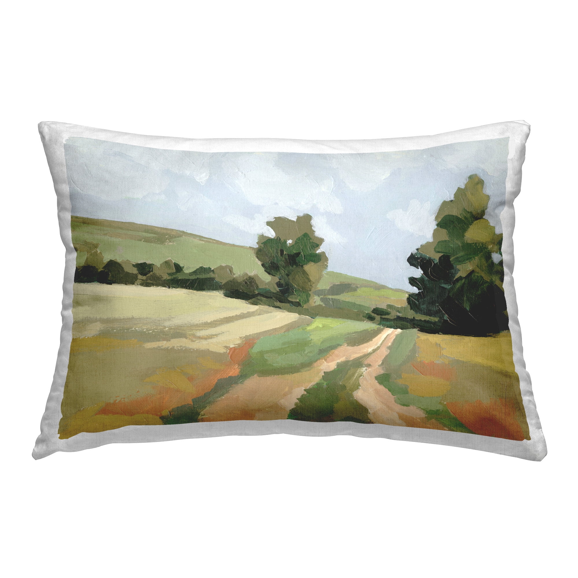Stupell Industries Modern Country Pathway Decorative Printed Throw Pillow Design by Victoria Barnes