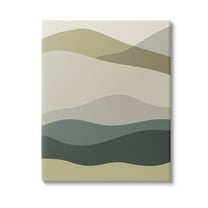 Stupell Industries Modern Countryside Hills Landscape Painting Gallery Wrapped Canvas Art Print Wall Art, 16 x 20