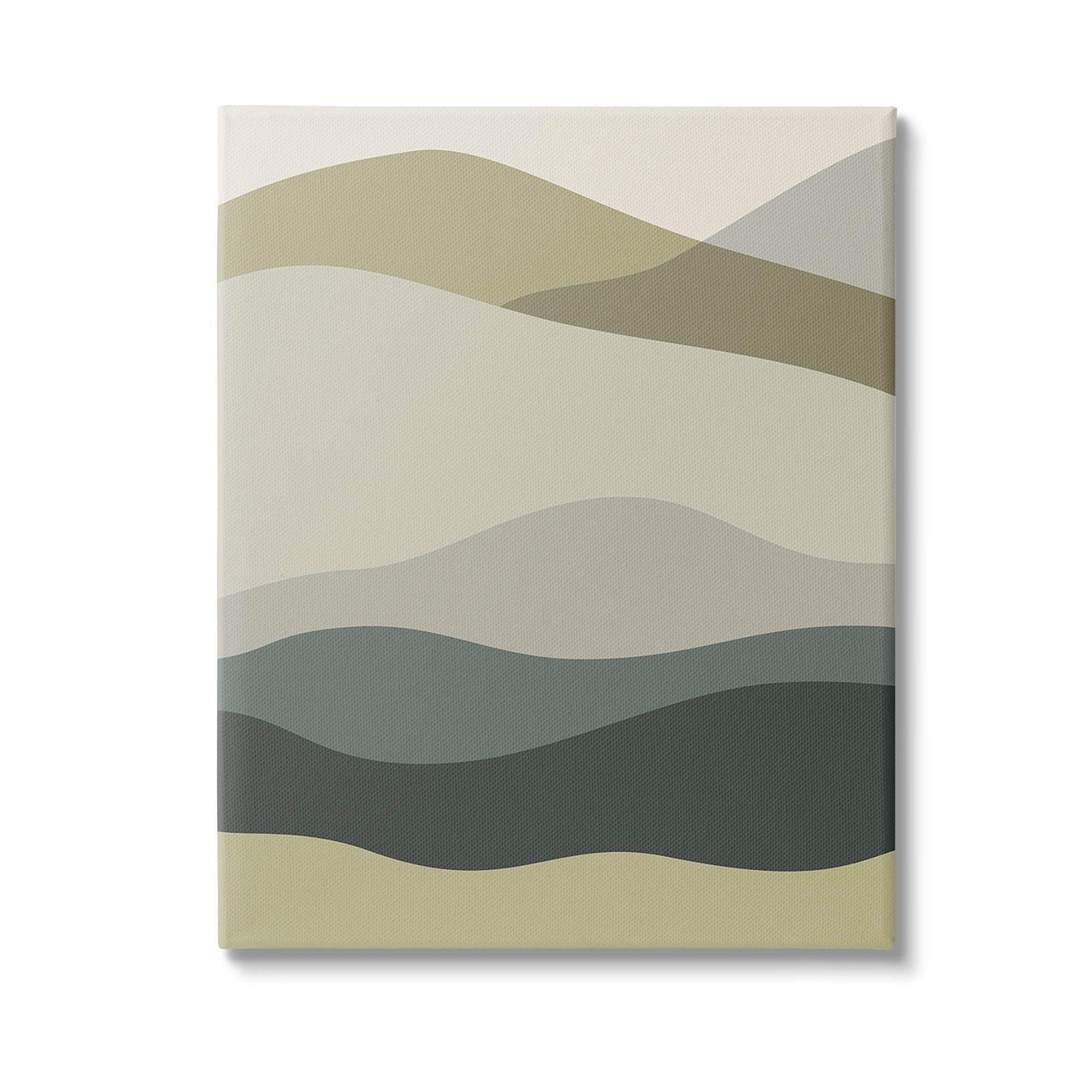 Stupell Industries Modern Countryside Hills Landscape Painting Gallery Wrapped Canvas Art Print Wall Art, 24 x 30