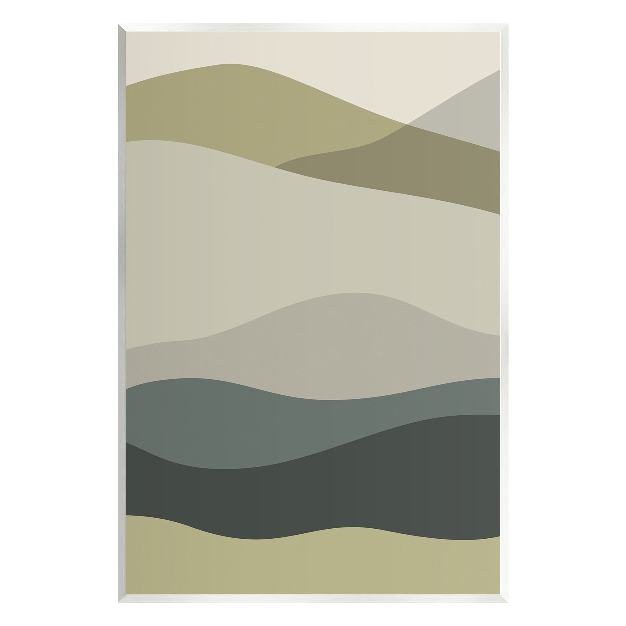 Stupell Industries Modern Countryside Hills Landscape Painting Unframed Art Print Wall Art, 10 x 15