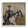 thumbnail image 1 of Stupell Industries Modern Cowboy Painting Animals & Insects Painting White Framed Art Print Wall Art, 24 x 24, 1 of 8