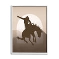 thumbnail image 1 of Stupell Industries Modern Cowboy Silhouette Animals & Insects Painting White Framed Art Print Wall Art, 16 x 20, 1 of 9