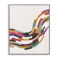 thumbnail image 1 of Stupell Industries Modern Curved Geometric Wave Gray Framed Giclee Art, 24 x 30, by Grace Popp, 1 of 8