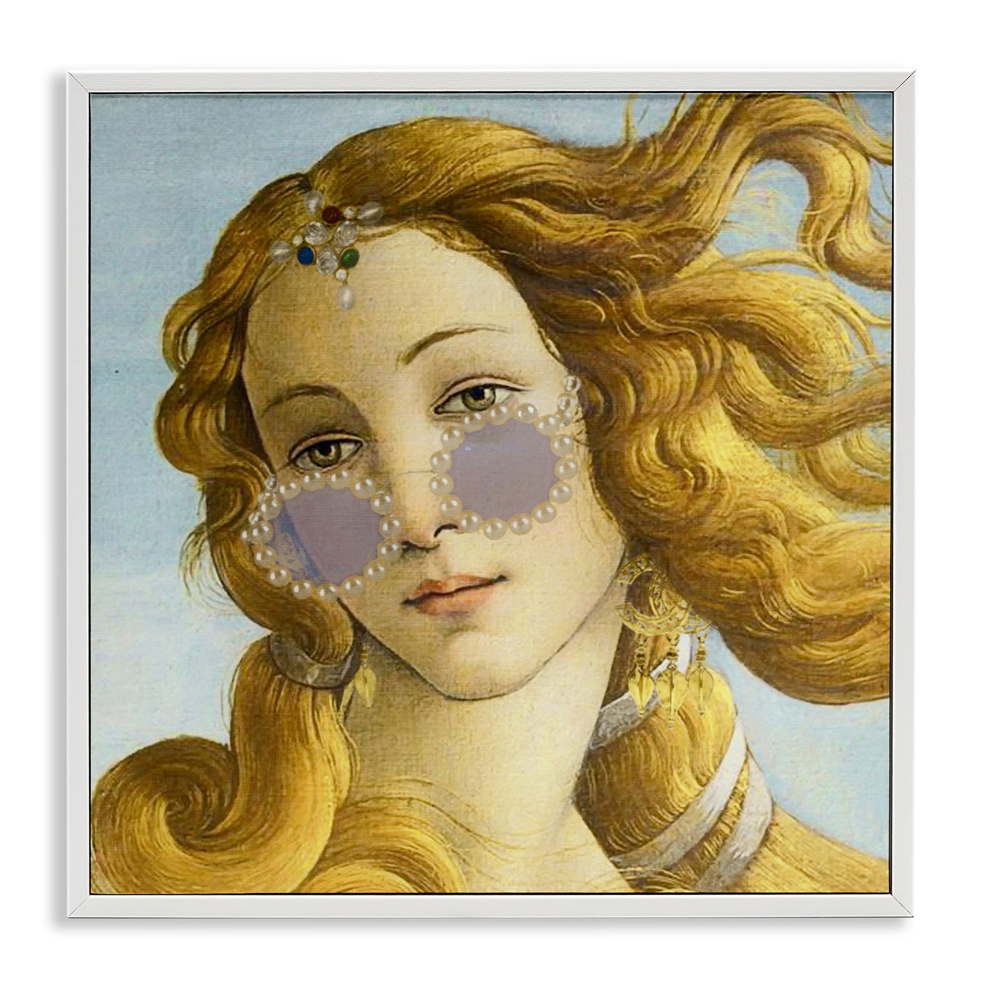 Stupell Industries Modern Day Venus Shades White Framed Giclee Art, design by Grotto Studios