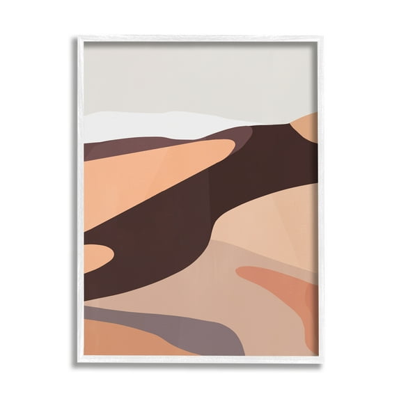 Stupell Industries Modern Desert Dune Abstraction Terracotta Sand Waves, 16 x 20, Design by Annie Warren