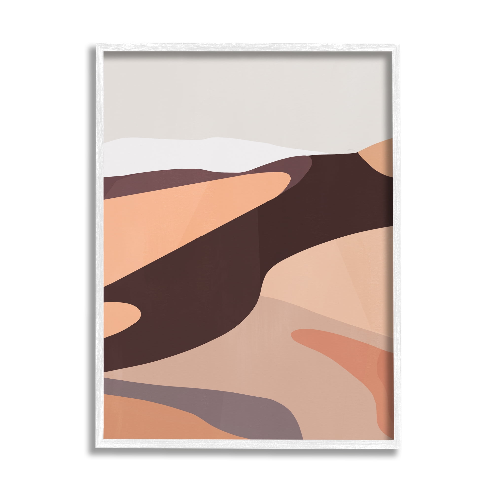 Stupell Industries Modern Desert Dune Abstraction Terracotta Sand Waves, 24 x 30, Design by Annie Warren