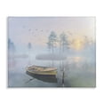 thumbnail image 1 of Stupell Industries Modern Dinghy Boat Foggy Pond Reflection Canvas Art, 20 x 16, by Steve Hunziker, 1 of 7