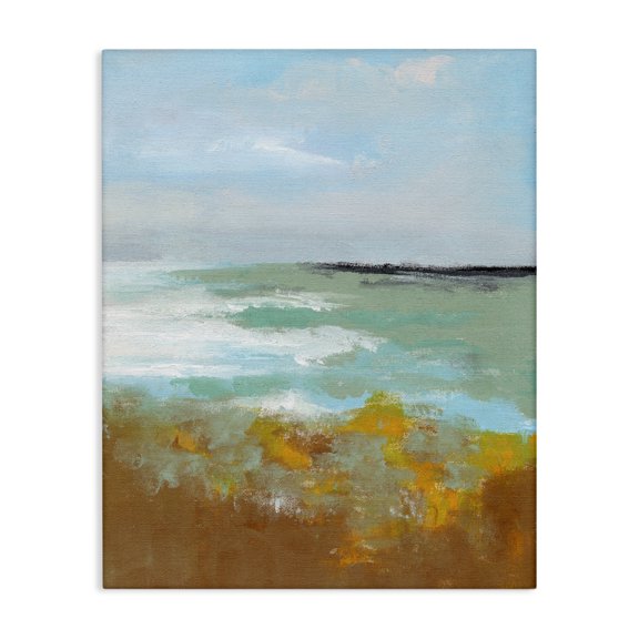 Stupell Industries Contemporary Modern Distant Ocean Waves Landscape Canvas Art, 30 x 40, by Nikita Jariwala