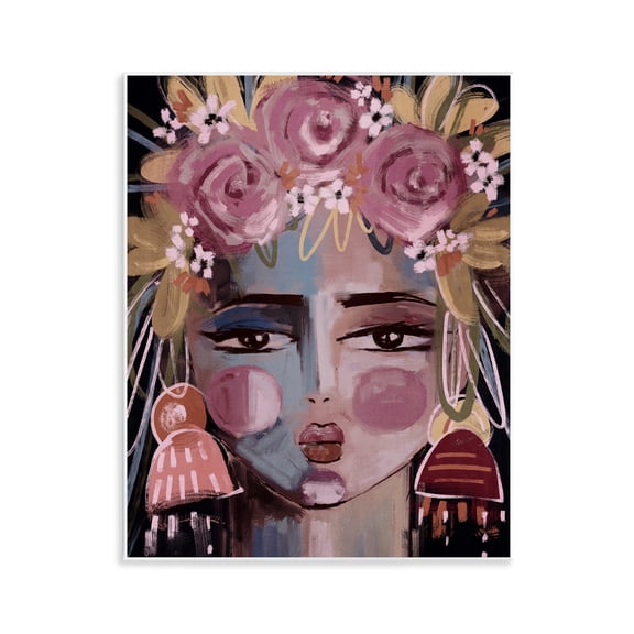 Stupell Industries Modern Diva Female Portrait Wall Plaque Art design by Anna Lischenko, 14 x 11