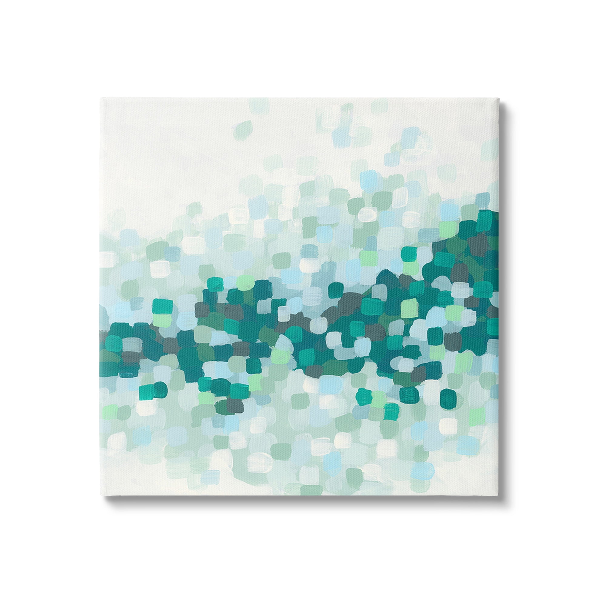 Stupell Industries Modern Dotted Terrain Abstract Painting Gallery Wrapped Canvas Art Print Wall Art, 17 x 17
