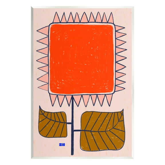 Stupell Industries Modern Earthy Flower Botanical & Floral Painting Unframed Art Print Wall Art, 10 x 15