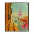 thumbnail image 1 of Stupell Industries Modern Eiffel Tower Town & City Painting Black Framed Art Print Wall Art, 11 x 14, 1 of 10