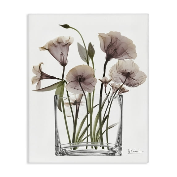 Stupell Industries Modern Elegant Vase Floral Photography Wrapped Canvas Canvas Art Print Wall Art, 16 x 20