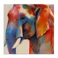 thumbnail image 1 of Stupell Industries Modern Elephant with Modern Hues Canvas Art, 17 x 17, by Walker Noble, 1 of 8