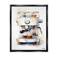 thumbnail image 1 of Stupell Industries Modern Espresso Machine Food & Beverage Painting Black Floater Framed Canvas Art Print Wall Art, 25 x 31, 1 of 10