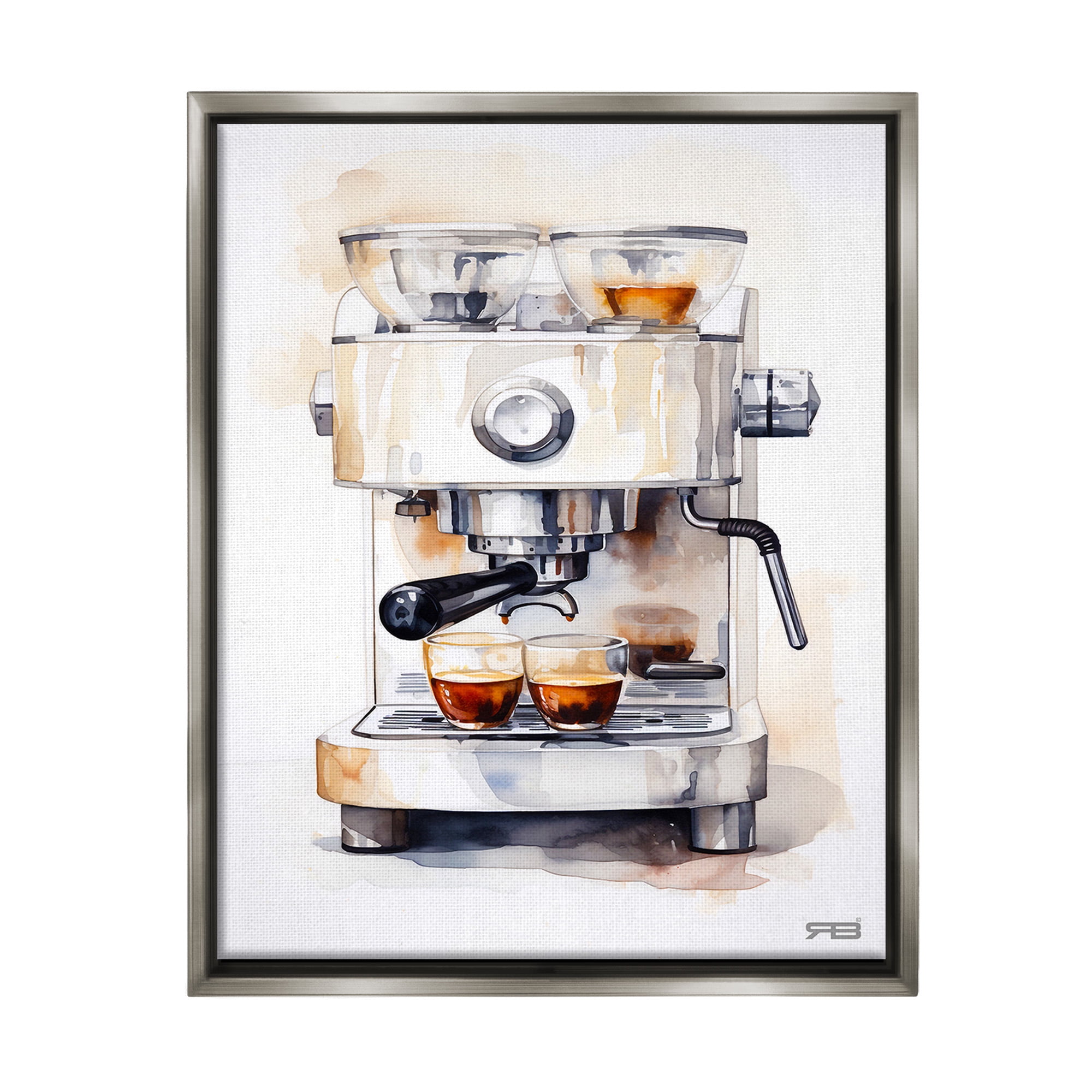 Stupell Industries Espresso Machine Food Beverage Painting