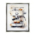 thumbnail image 1 of Stupell Industries Modern Espresso Machine Food & Beverage Painting Gray Floater Framed Canvas Art Print Wall Art, 25 x 31, 1 of 10