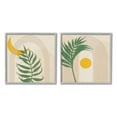thumbnail image 1 of Stupell Industries Modern Fern Moon & Sun Botanical & Floral Painting Gray Framed Art Print Wall Art, 17 x 17, Set of 2, 1 of 10