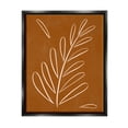 thumbnail image 1 of Stupell Industries Modern Fern on Brown Botanical & Floral Painting Black Floater Framed Canvas Art Print Wall Art, 25 x 31, 1 of 10