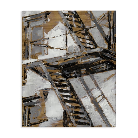 Stupell Industries Modern Fire Escape Abstract City Canvas Art, 36 x 48, by Ethan Harper