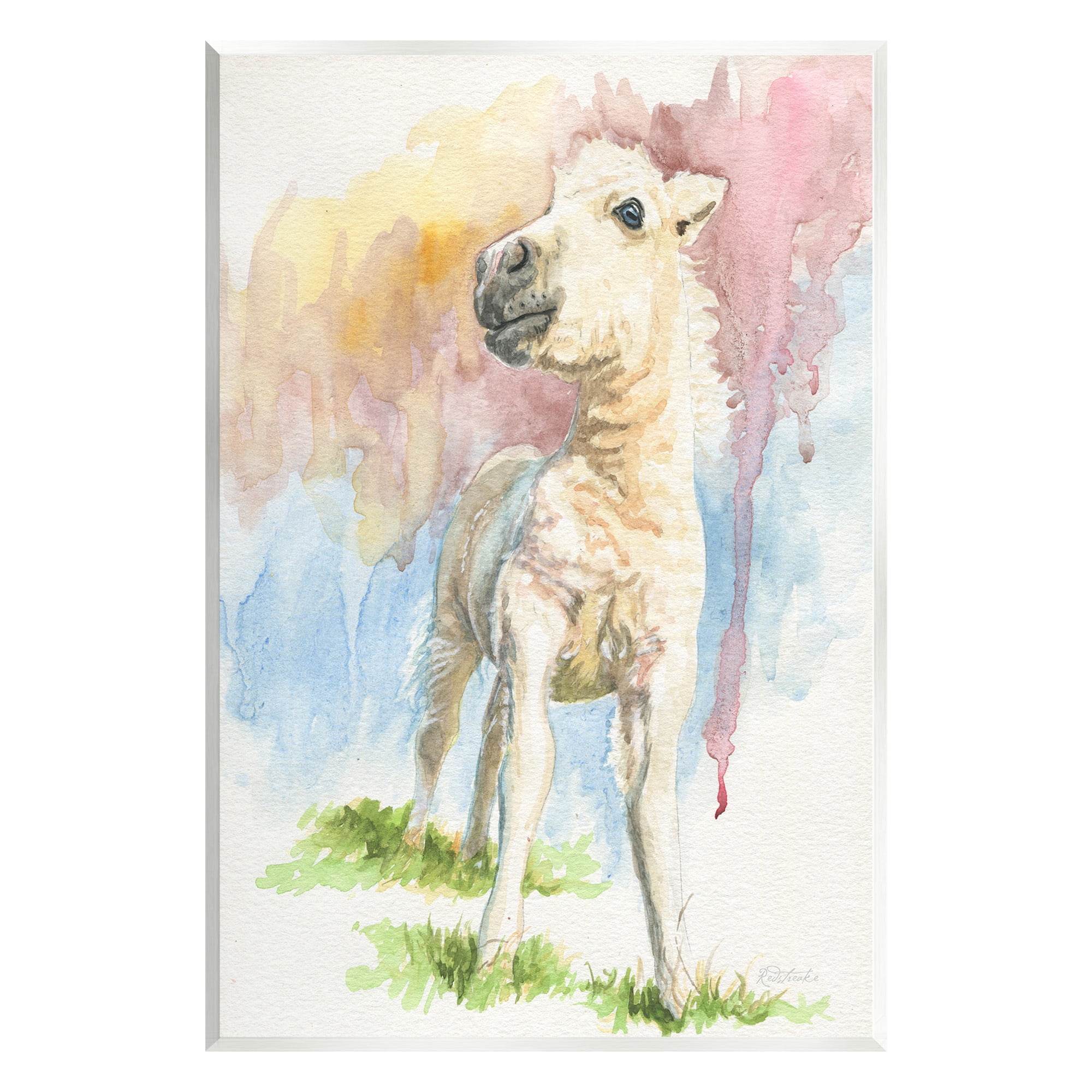 Stupell Industries Modern Foal Painting Animals & Insects Painting Unframed Art Print Wall Art, 10 x 15