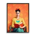 thumbnail image 1 of Stupell Industries Modern Frida Kahlo Literature & Flim Painting Black Framed Art Print Wall Art, 16 x 20, 1 of 9