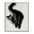 thumbnail image 1 of Stupell Industries Modern Fun Black Cat Behind Gray Framed Giclee Art, 24 x 30, by Melissa Wang, 1 of 8