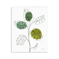 Stupell Industries Modern Garden Leaves Botanical & Floral Painting Unframed Art Print Wall Art, 11 x 14