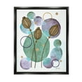 thumbnail image 1 of Stupell Industries Modern Geometric Botanicals Botanical & Floral Painting Black Floater Framed Art Print Wall Art, 25 x 31, 1 of 10