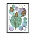 thumbnail image 1 of Stupell Industries Modern Geometric Botanicals Botanical & Floral Painting Black Framed Art Print Wall Art, 16 x 20, 1 of 9