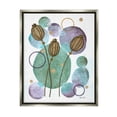 thumbnail image 1 of Stupell Industries Modern Geometric Botanicals Botanical & Floral Painting Gray Floater Framed Art Print Wall Art, 17 x 21, 1 of 10