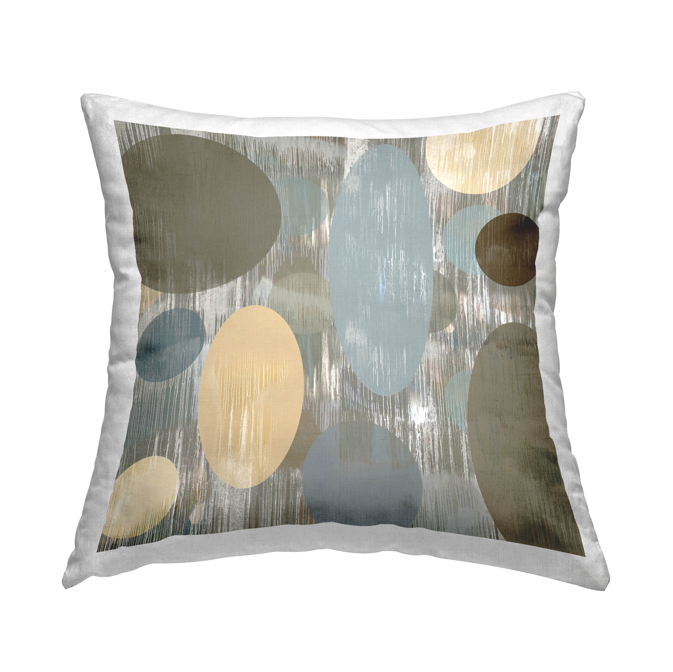Stupell Industries Modern Geometric Circle Shapes Printed Throw Pillow Design by Brent Nelson