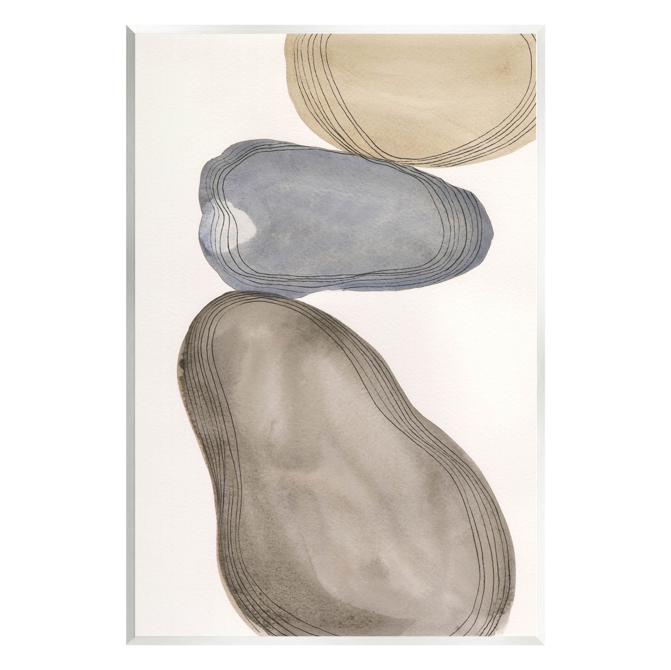 Modern Geometric Shapes Composition Wood Wall Art