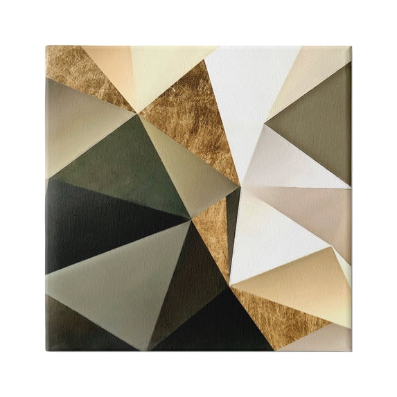 Stupell Industries Modern Geometric Triangle Collage Bold Abstract Shapes, 24 x 24,Design by Alonzo Saunders