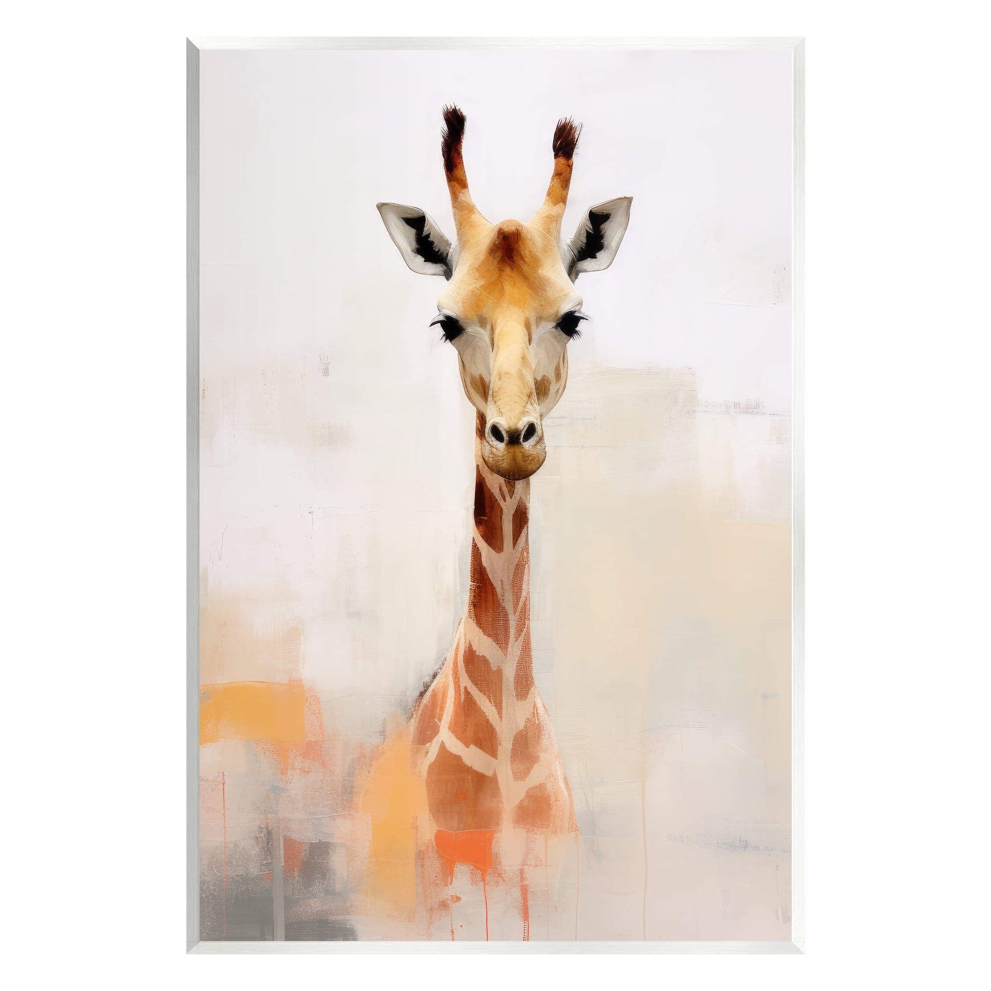 Stupell Industries Modern Giraffe Portrait Animals & Insects Painting Unframed Art Print Wall Art, 10 x 15