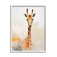 thumbnail image 1 of Stupell Industries Modern Giraffe Portrait Animals & Insects Painting White Framed Art Print Wall Art, 24 x 30, 1 of 9