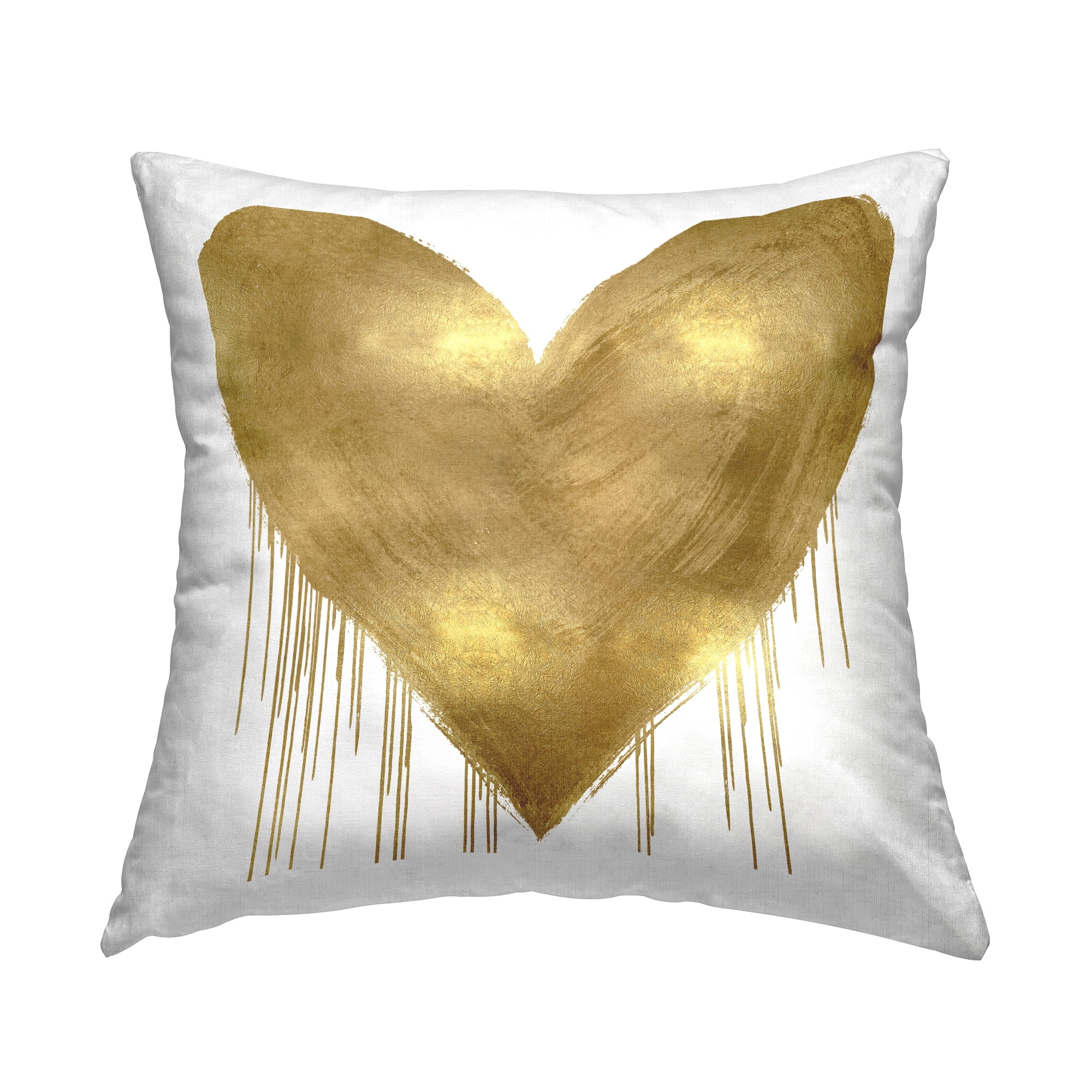 Stupell Industries Modern Glam Heart Shape Printed Throw Pillow Design by Lindsay Rodgers