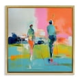 thumbnail image 1 of Stupell Industries Contemporary Modern Golfers Scene Gold Floating Frame Canvas Art, 18 x 18, by Irena Orlov, 1 of 8