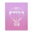 thumbnail image 1 of Stupell Industries Modern Graphic Hot Air Balloon White and Pink Canvas Art, 24 x 30, by Daphne Polselli, 1 of 6