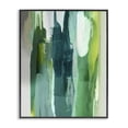 thumbnail image 1 of Stupell Industries Modern Green Asymmetrical Abstract Black Framed Giclee Art, 11 x 14, by Jackie Hanson, 1 of 7
