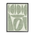 thumbnail image 1 of Stupell Industries Modern Green Shapes Abstract Painting Black Framed Art Print Wall Art, 11 x 14, 1 of 9